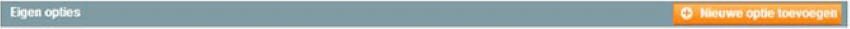 Screenshot variaties product eigen optie toevoegen Magento 1