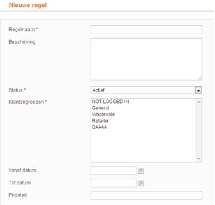 Screenshot Catalogus prijsregel-informatie bepalen Magento 1