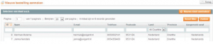 Screenshot nieuwe bestelling aanmaken Magento 1