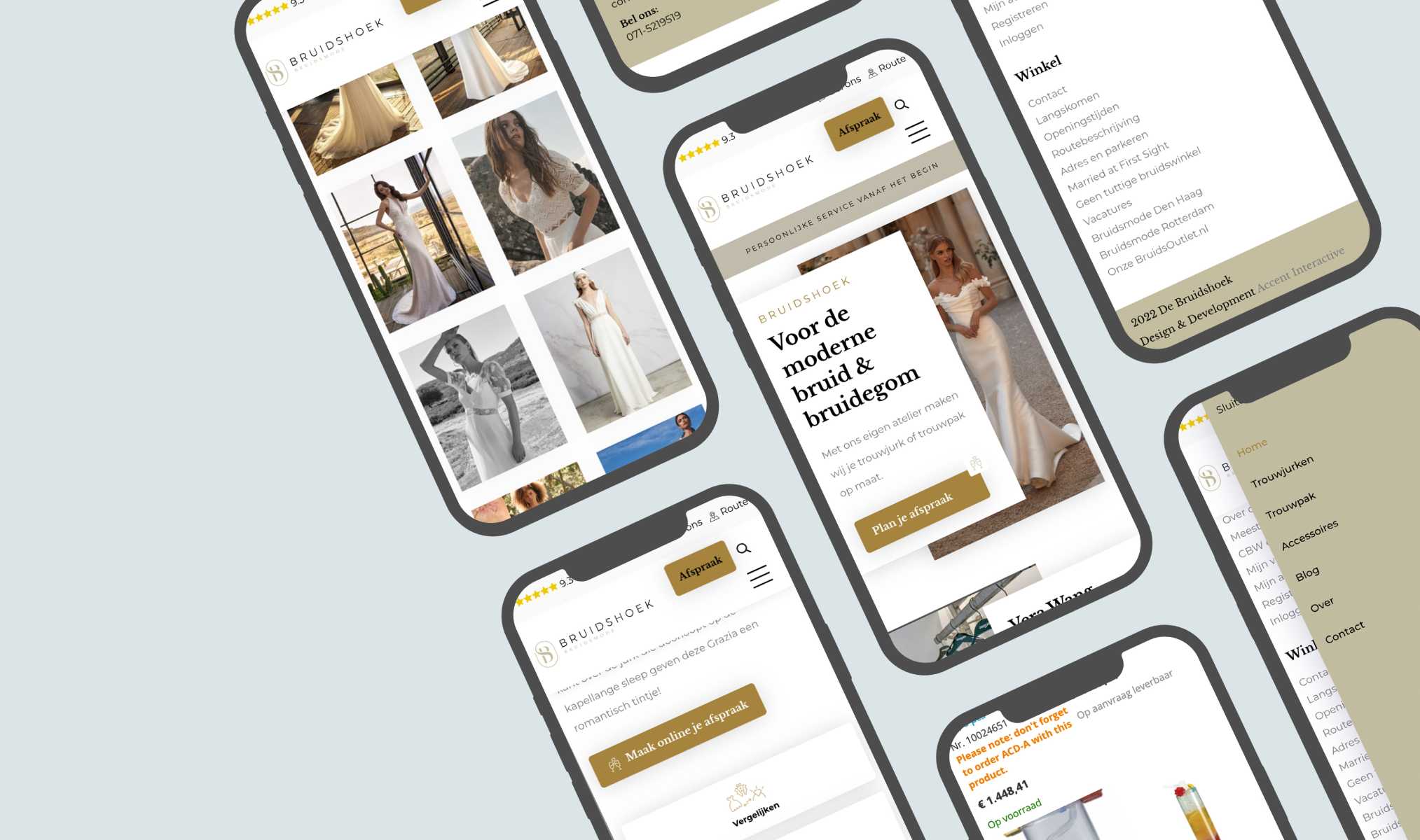 Bruidshoek mobiel mockup