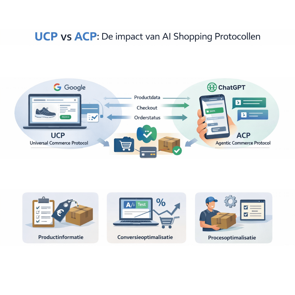 UCP vs ACP: AI-shopping voor webshops